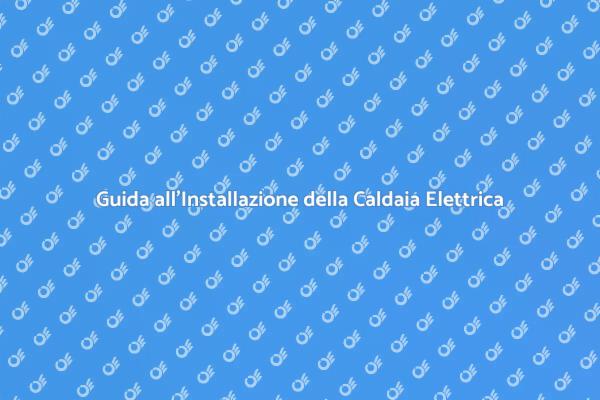 Installazione Caldaia Elettrica Semplice