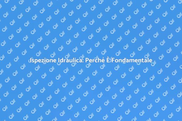 Ispezione Idraulica: Sicurezza e Certificazione