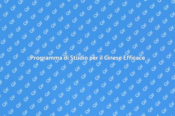 Scopri il Programma di Studio Cinese