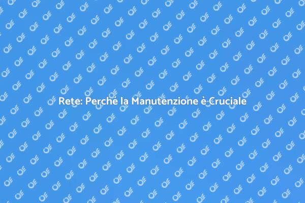 Crucialità della Manutenzione della Rete