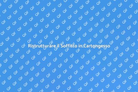 Restauro Soffitto in Cartongesso