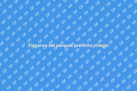 Installazione parquet prefinito ciliegio
