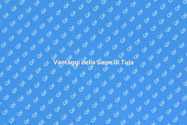 Perché Scegliere la Tuja Occidentalis?