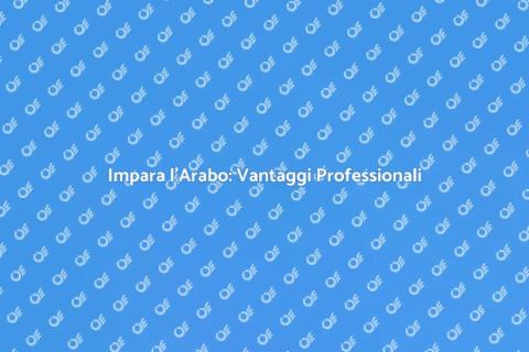 Corso di Arabo per Scopi Professionali