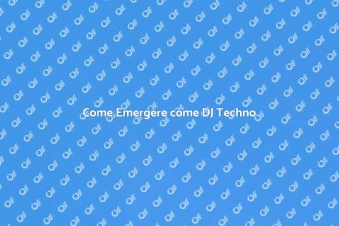 Branding Personale per DJ Techno