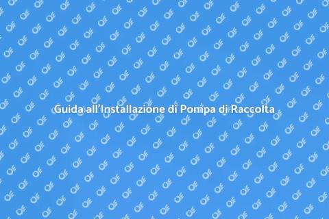 Installare Pompa di Raccolta Efficace