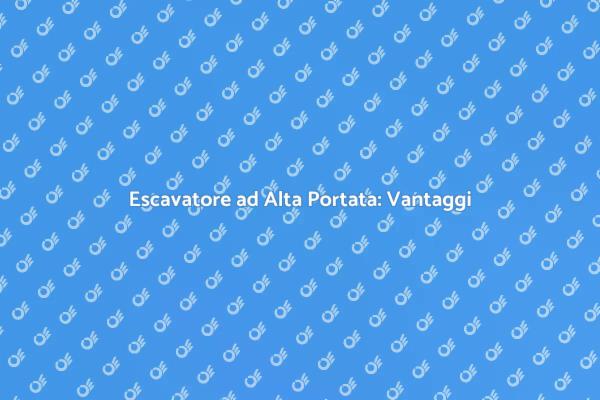 Escavatori ad Alta Portata: Scopri di più