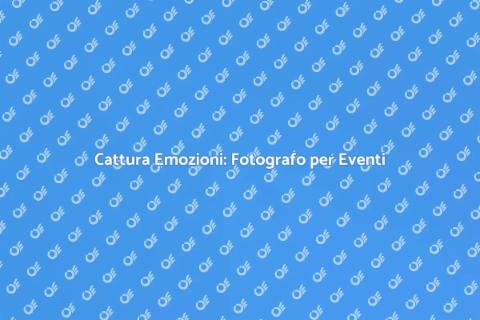 Fotografo per Eventi Culturali
