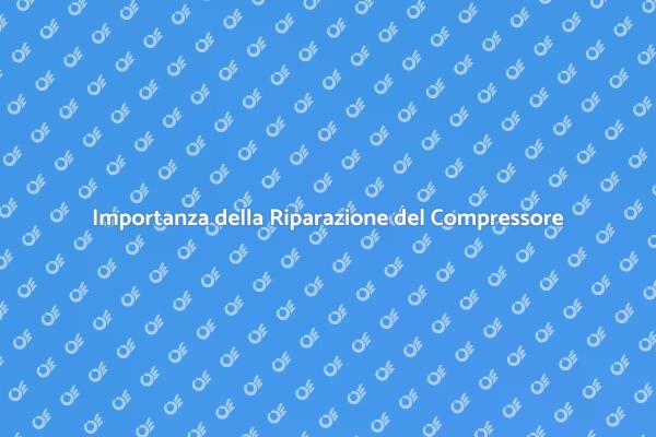 Manutenzione Cruciale del Compressore d'Aria