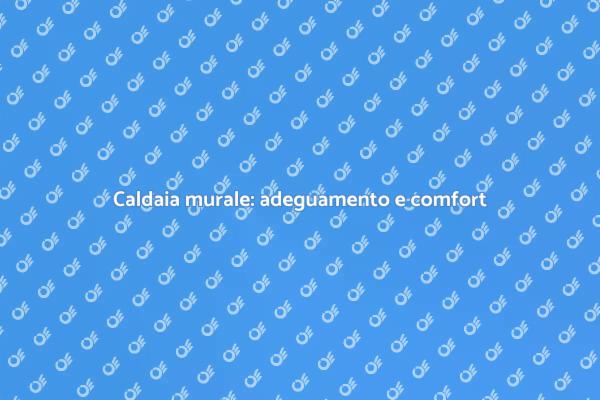 Sicurezza e efficienza della caldaia murale