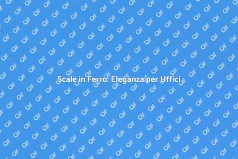 Scale in Ferro per Uffici Moderni