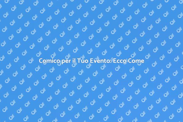 Rendi il Tuo Evento Indimenticabile