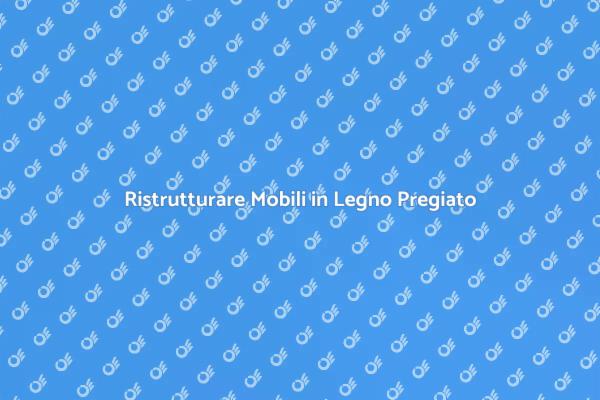 Riscopri il Valore del Legno Pregiato