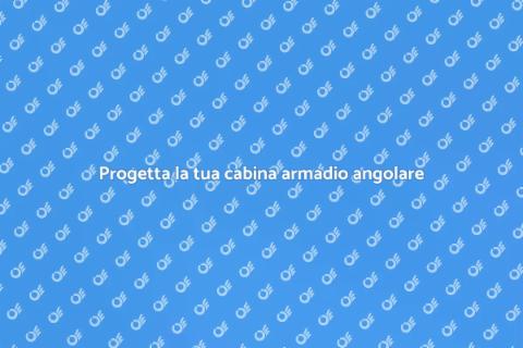 Cabina armadio su misura angolare