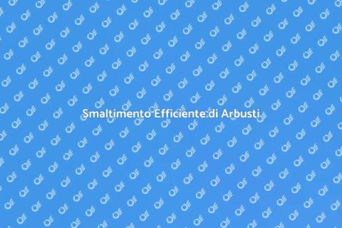 Smaltire Arbusti Tagliati con Stile