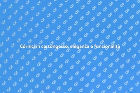 Installazione cornici in cartongesso