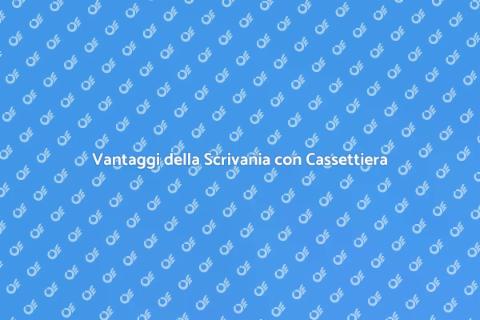 Scrivania con Cassettiera Integrata