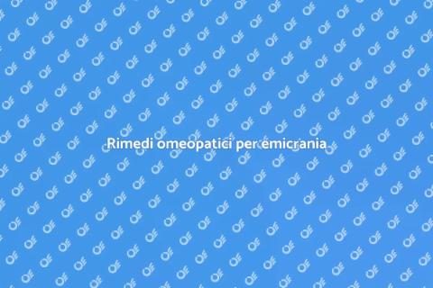 Approccio omeopatico per emicrania
