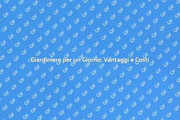 Trasforma il Tuo Giardino in Un Giorno