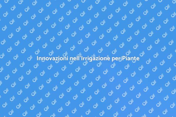 Giardinaggio Sostenibile: Irrigazione a Goccia