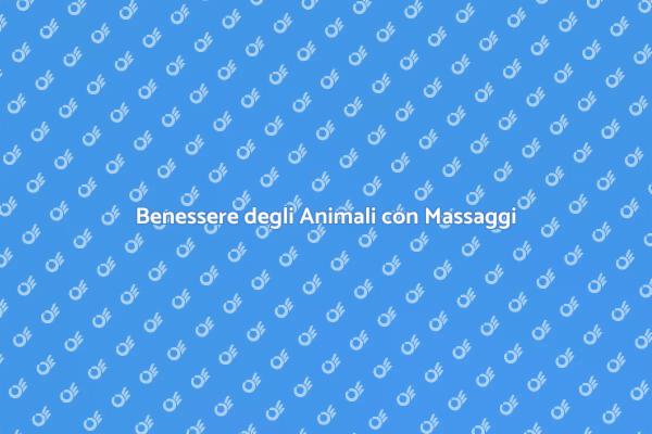 Massaggiatori per il Benessere Animale