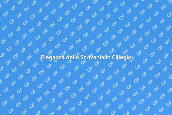La Tua Scrivania Ideale in Ciliegio