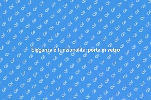 Porta in vetro per loft: eleganza pura