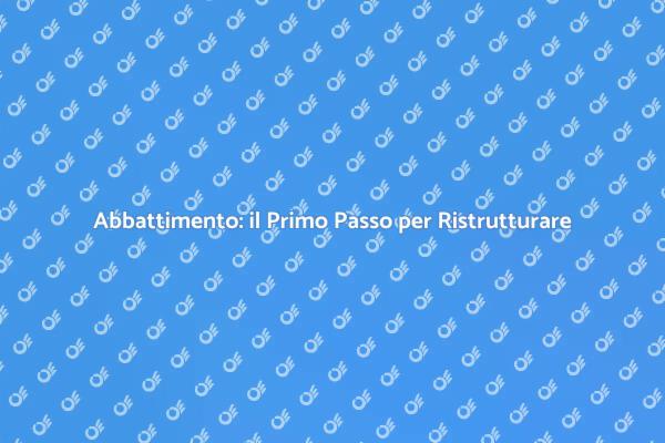 Trasforma il Tuo Spazio con l'Abbattimento