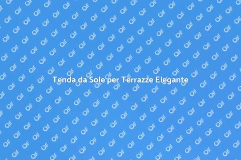 Tenda per Terrazze con Cassonetto