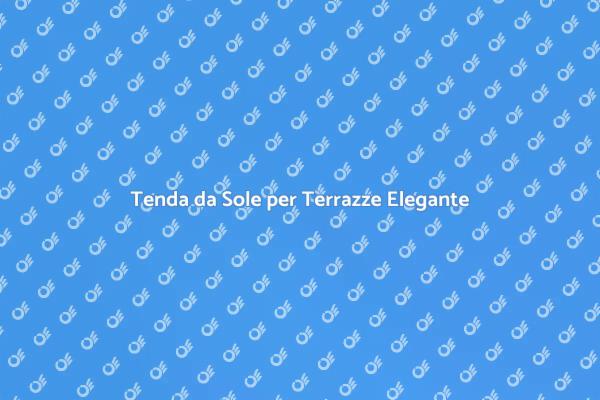 Rendi Elegante il Tuo Spazio Esterno