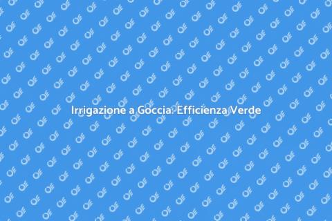 Impianto di Irrigazione a Goccia