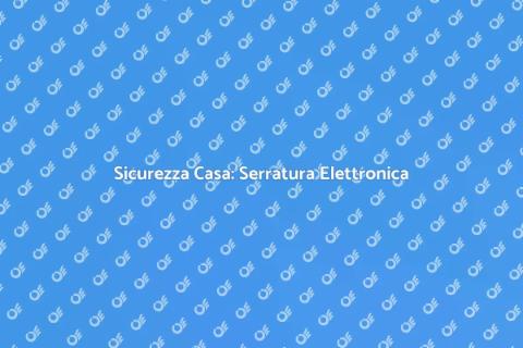 Serratura Cilindro Europeo Elettronica
