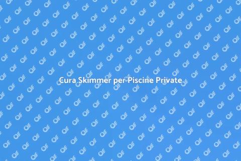 Manutenzione Skimmer Piscine Private