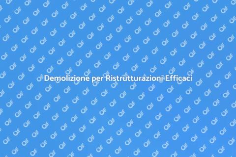 Servizi di Demolizione Professionali