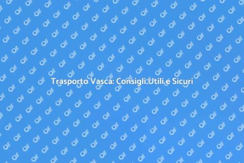 Trasporto Vasca: Guida Completamente Sicura