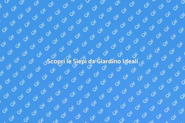Siepi da Giardino: Eleganza e Privacy