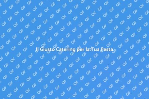 Catering per una Festa Tematica