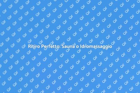 Sauna o Vasca Idromassaggio in Terrazzo