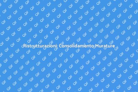 Consolidamento Murature Portanti Sicuro