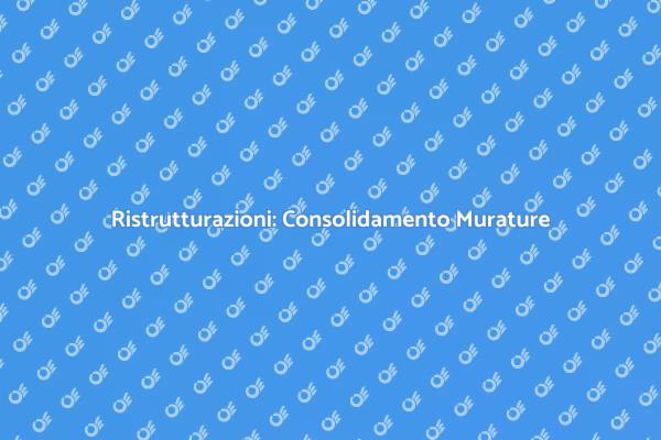 Sicurezza e Stabilità: Consolidamento Edifici
