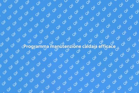 Manutenzione caldaia a condensazione