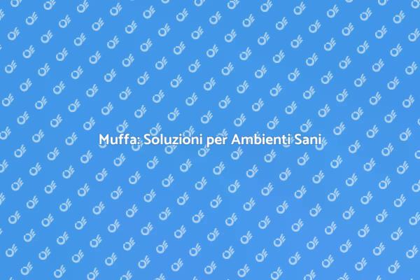 Rimozione Muffa: La Soluzione per Te