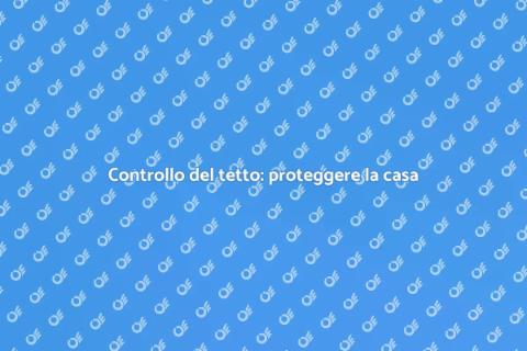 Ispezione del tetto: sicurezza prima di tutto