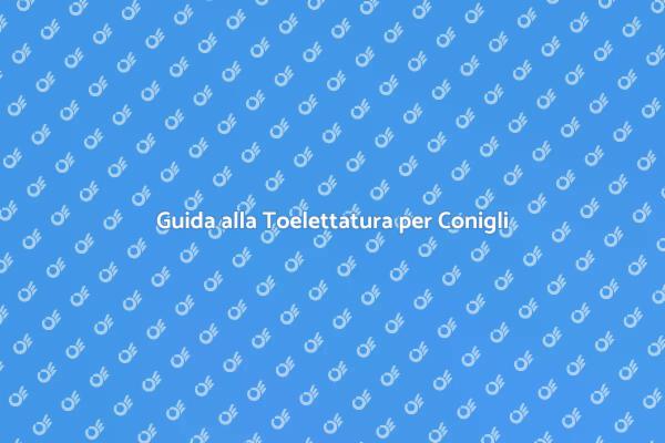 Toelettatura: Cura per Conigli e Animali