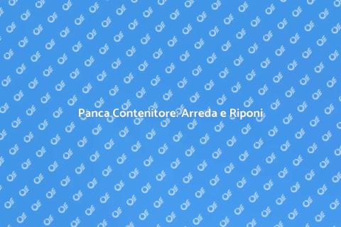 Panca Contenitore: Funzionalità e Stile