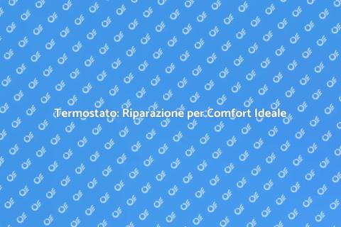 Riparazione Termostato per Comfort Casa