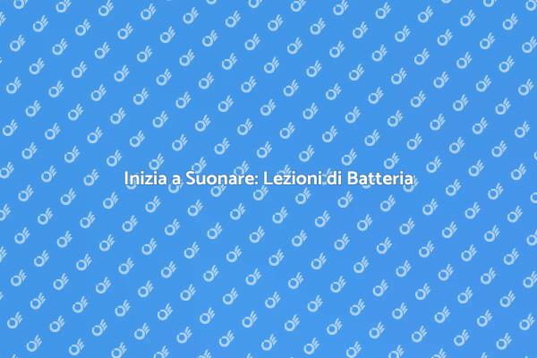 Diventa Batterista: Inizia Ora!