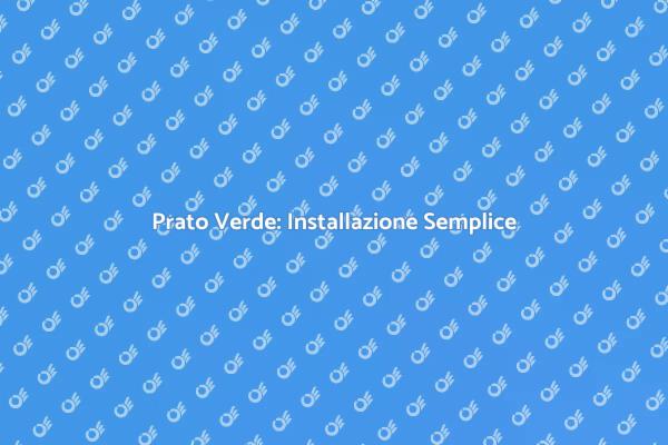 Prato Sempre Verde con Erba Sintetica
