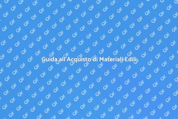 Materiali Giusti per la Tua Ristrutturazione