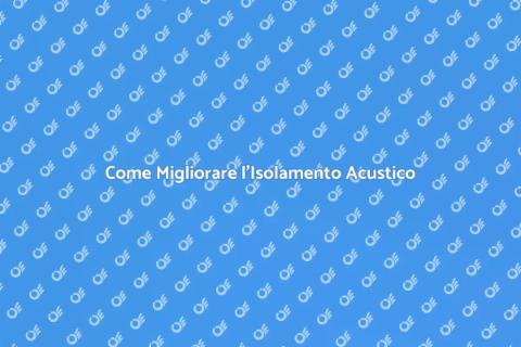 Isolamento Acustico per Sala Prove